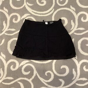 H&M Black A-Line Skirt